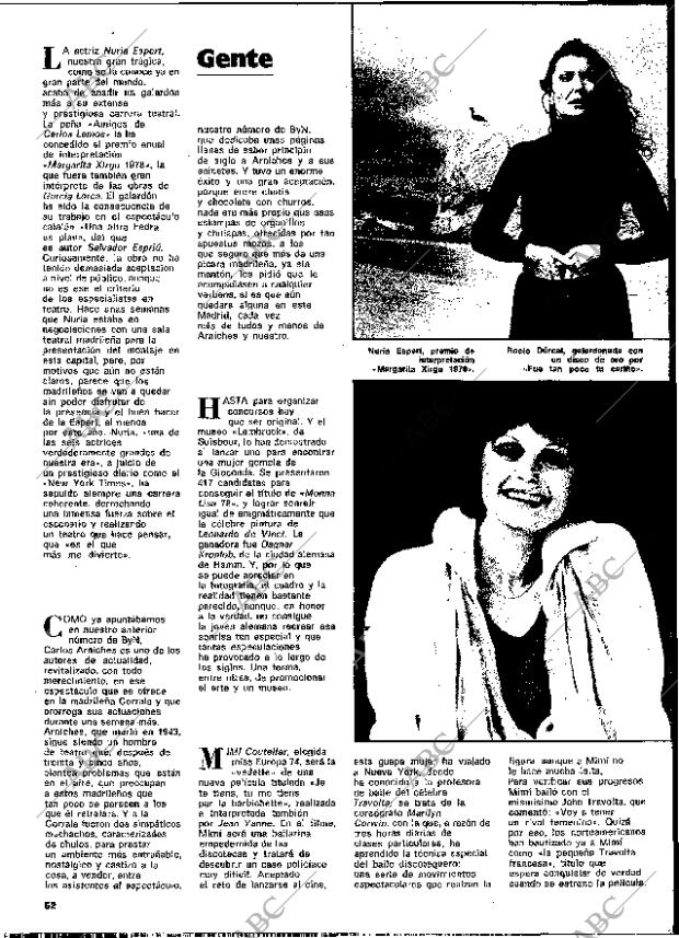 BLANCO Y NEGRO MADRID 20-09-1978 página 52