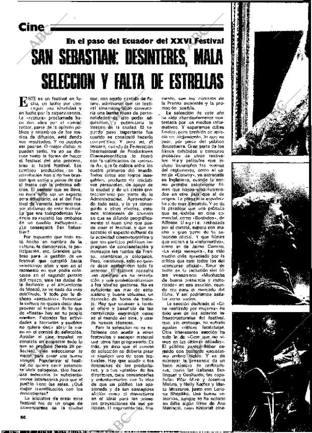 BLANCO Y NEGRO MADRID 20-09-1978 página 56