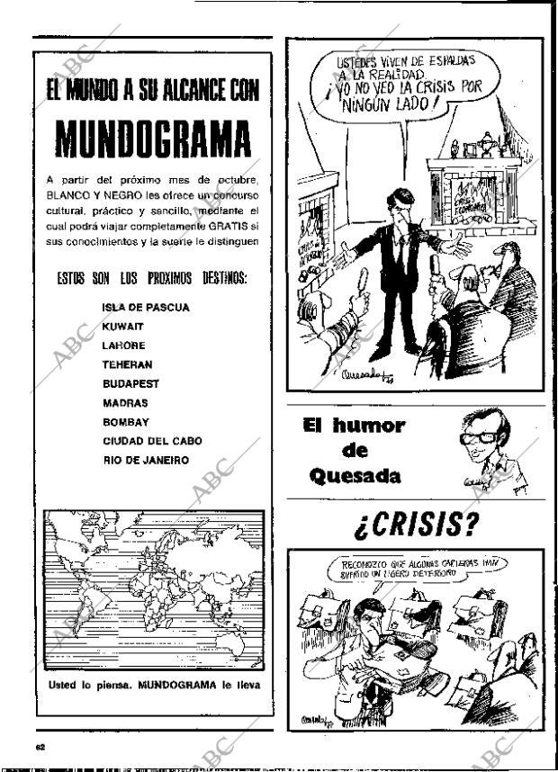 BLANCO Y NEGRO MADRID 20-09-1978 página 62