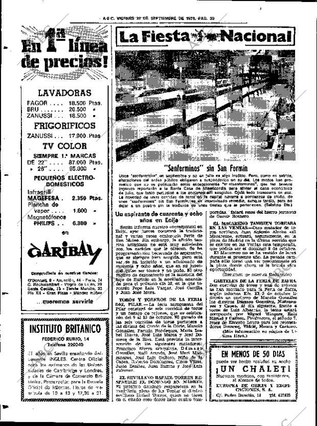 ABC SEVILLA 22-09-1978 página 38