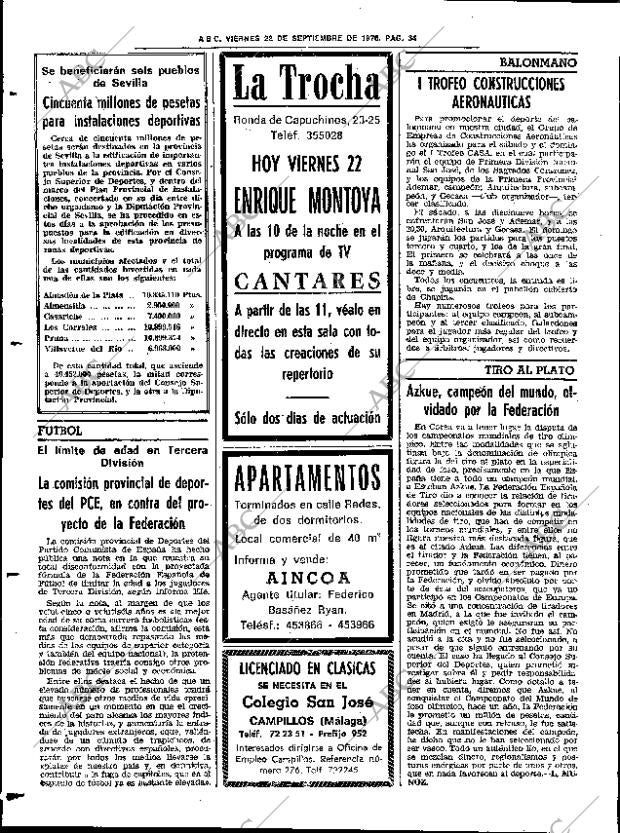 ABC SEVILLA 22-09-1978 página 42
