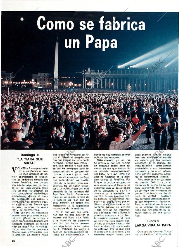 BLANCO Y NEGRO MADRID 18-10-1978 página 76