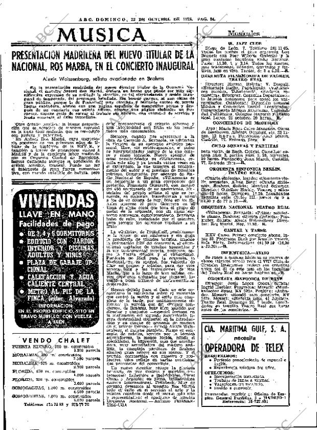 ABC MADRID 22-10-1978 página 66