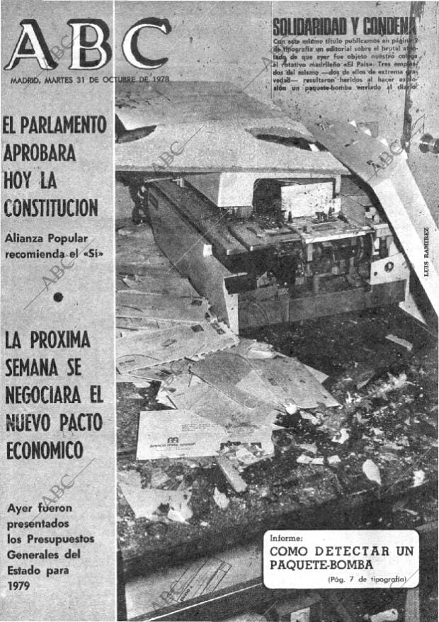 ABC MADRID 31-10-1978 página 1