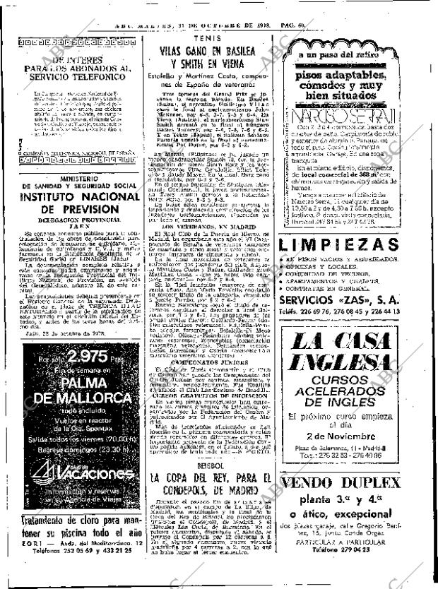 ABC MADRID 31-10-1978 página 72