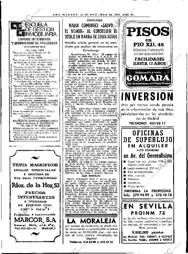 ABC MADRID 31-10-1978 página 74