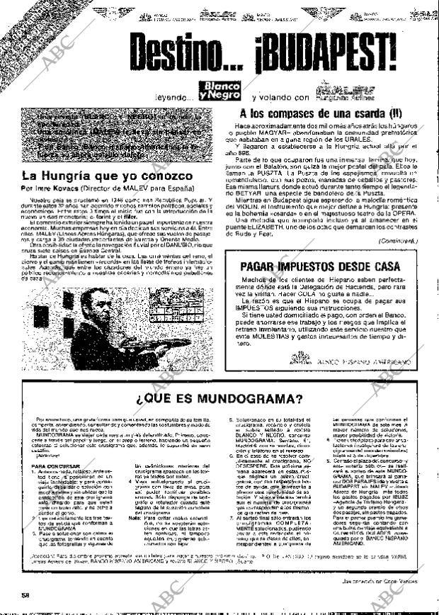 BLANCO Y NEGRO MADRID 08-11-1978 página 58