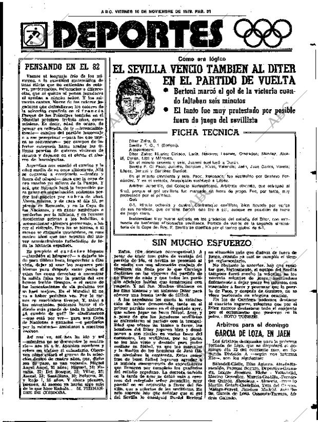 ABC SEVILLA 10-11-1978 página 39