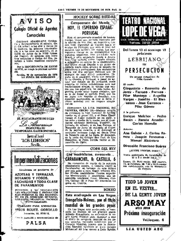 ABC SEVILLA 10-11-1978 página 42