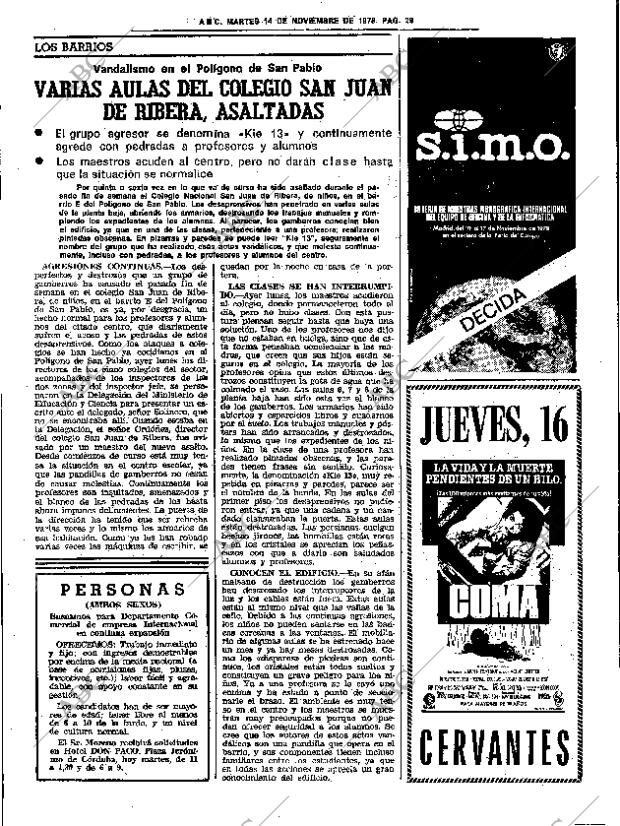 ABC SEVILLA 14-11-1978 página 45