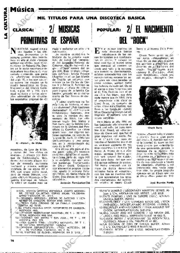 BLANCO Y NEGRO MADRID 15-11-1978 página 76