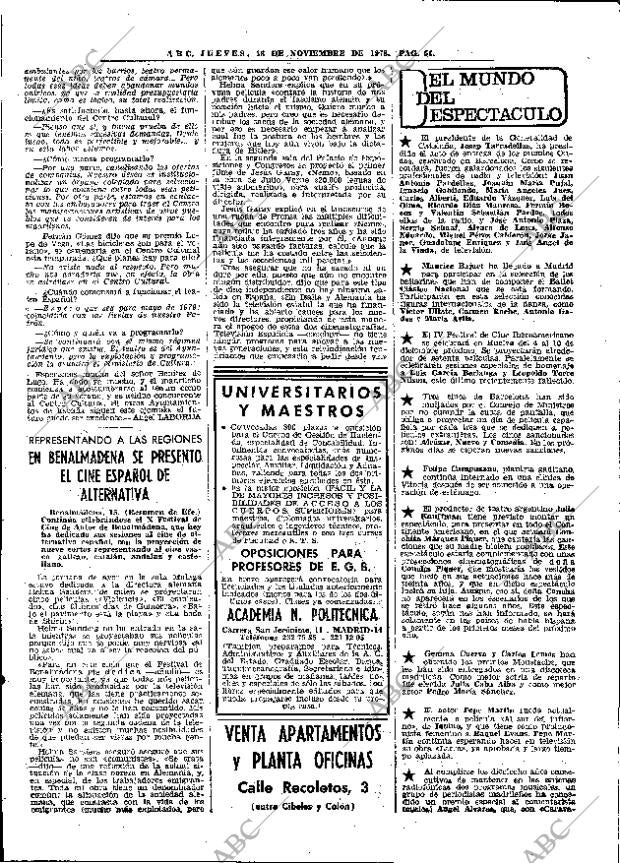 ABC MADRID 16-11-1978 página 66