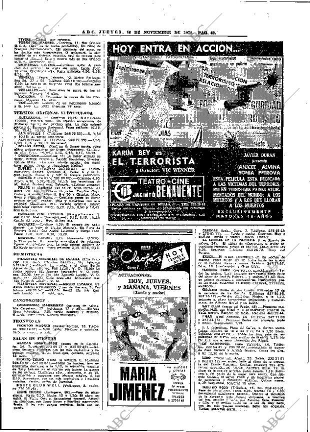 ABC MADRID 16-11-1978 página 72