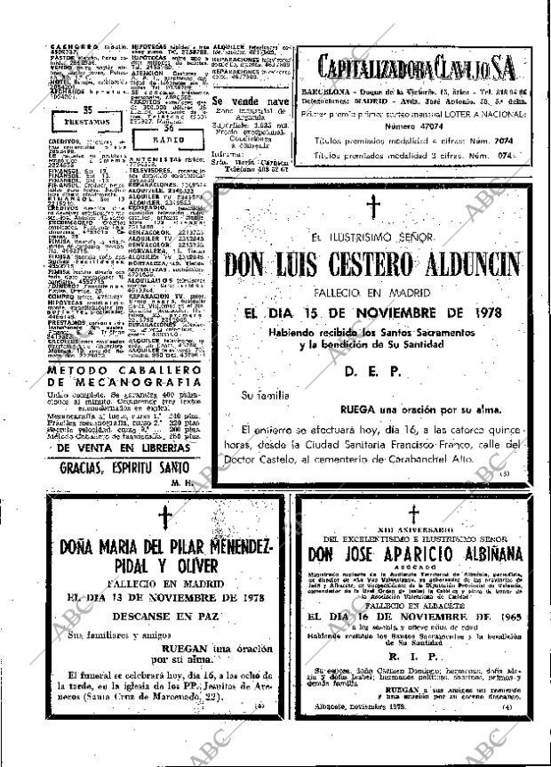 ABC MADRID 16-11-1978 página 87