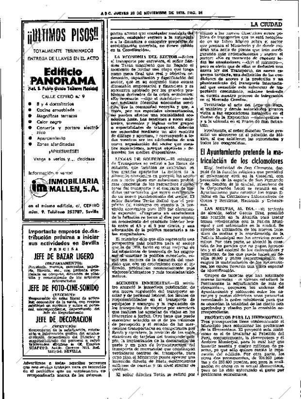 ABC SEVILLA 23-11-1978 página 46