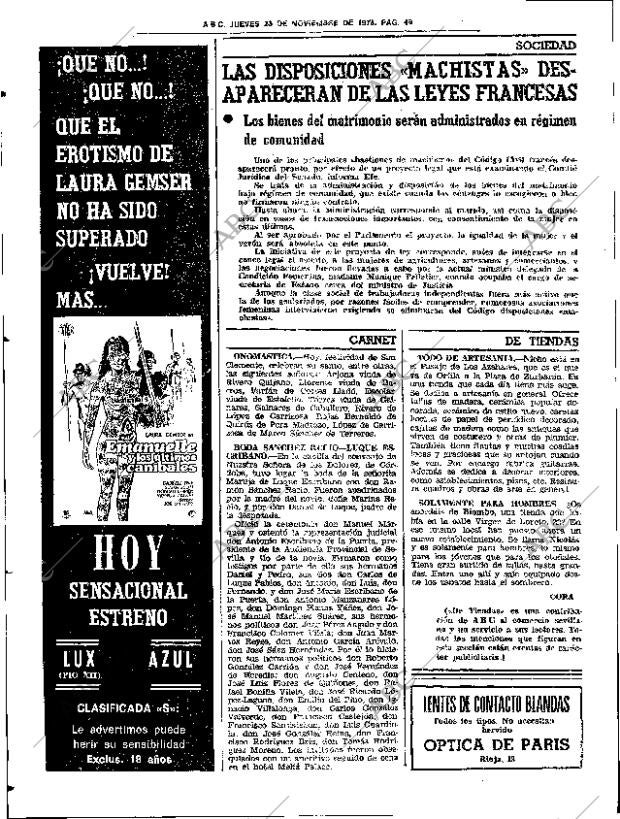 ABC SEVILLA 23-11-1978 página 58