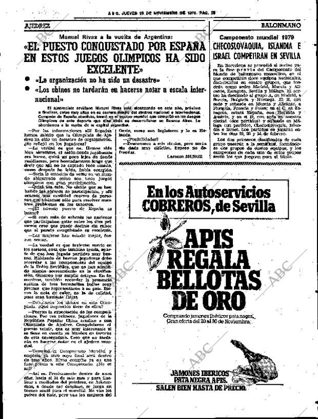 ABC SEVILLA 23-11-1978 página 67