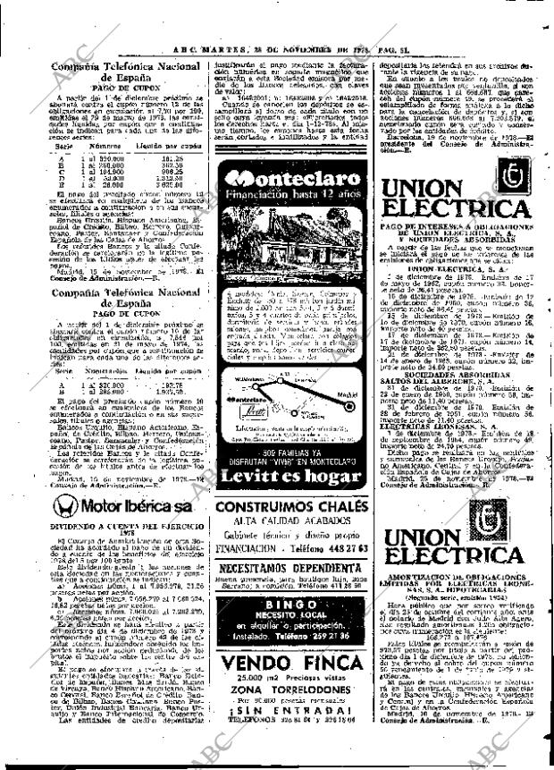 ABC MADRID 28-11-1978 página 67