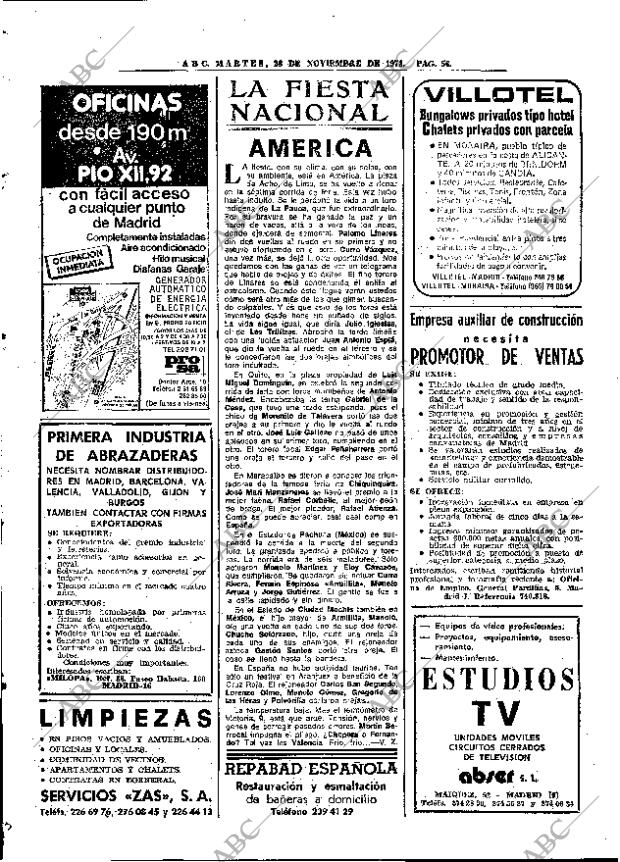 ABC MADRID 28-11-1978 página 72