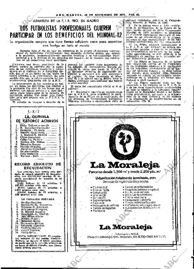 ABC MADRID 28-11-1978 página 77