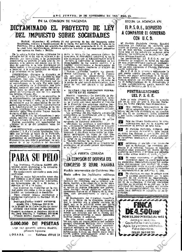 ABC MADRID 30-11-1978 página 25