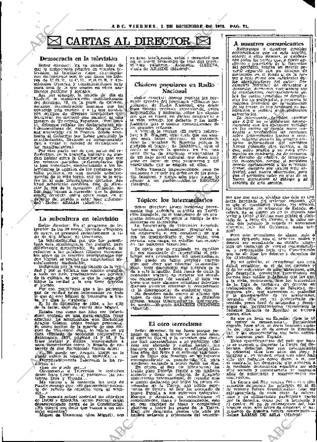 ABC MADRID 01-12-1978 página 87