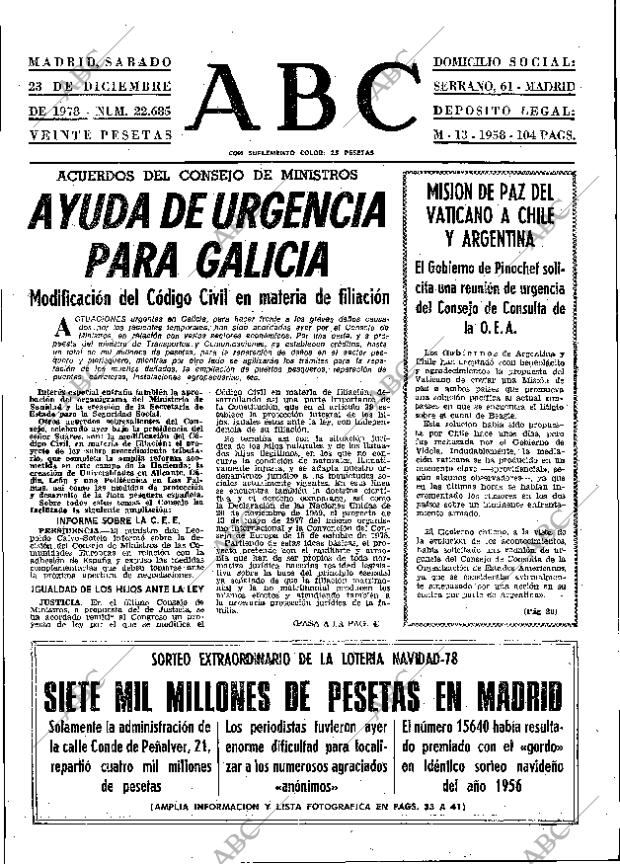 ABC MADRID 23-12-1978 página 17