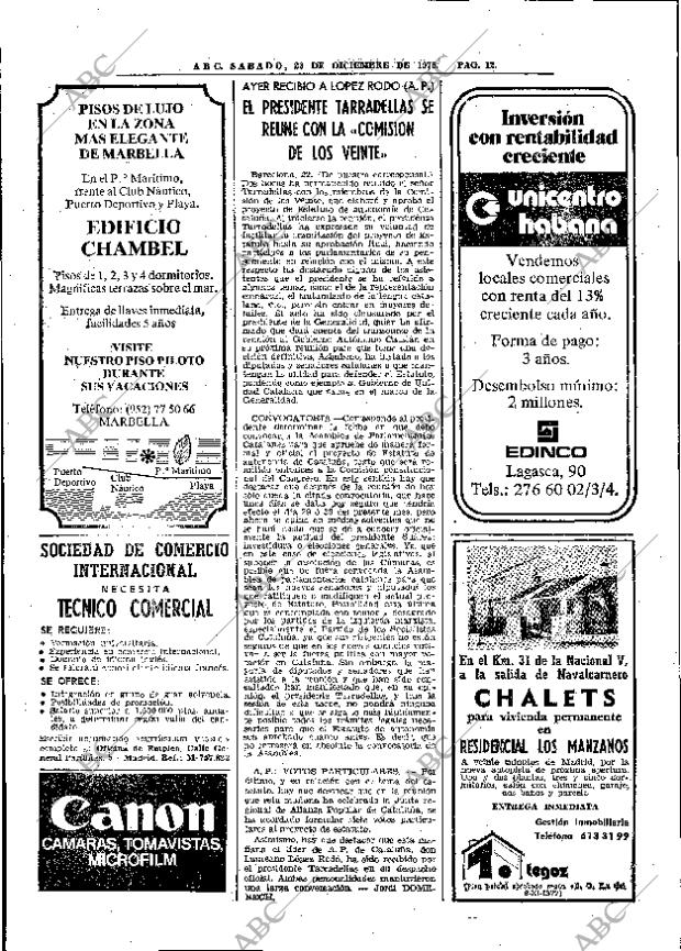 ABC MADRID 23-12-1978 página 28