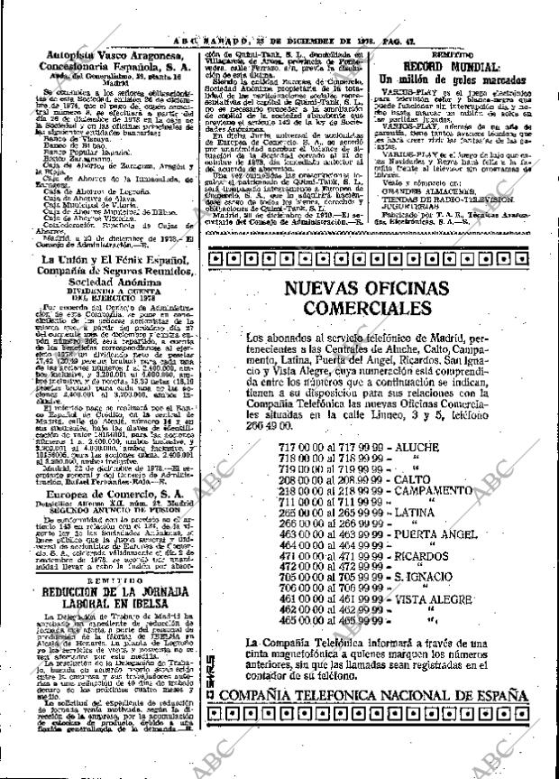 ABC MADRID 23-12-1978 página 63