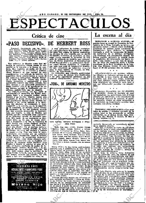 ABC MADRID 23-12-1978 página 70
