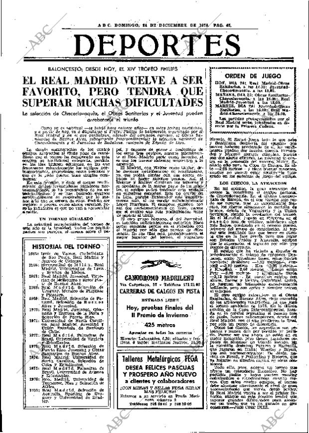 ABC MADRID 24-12-1978 página 57