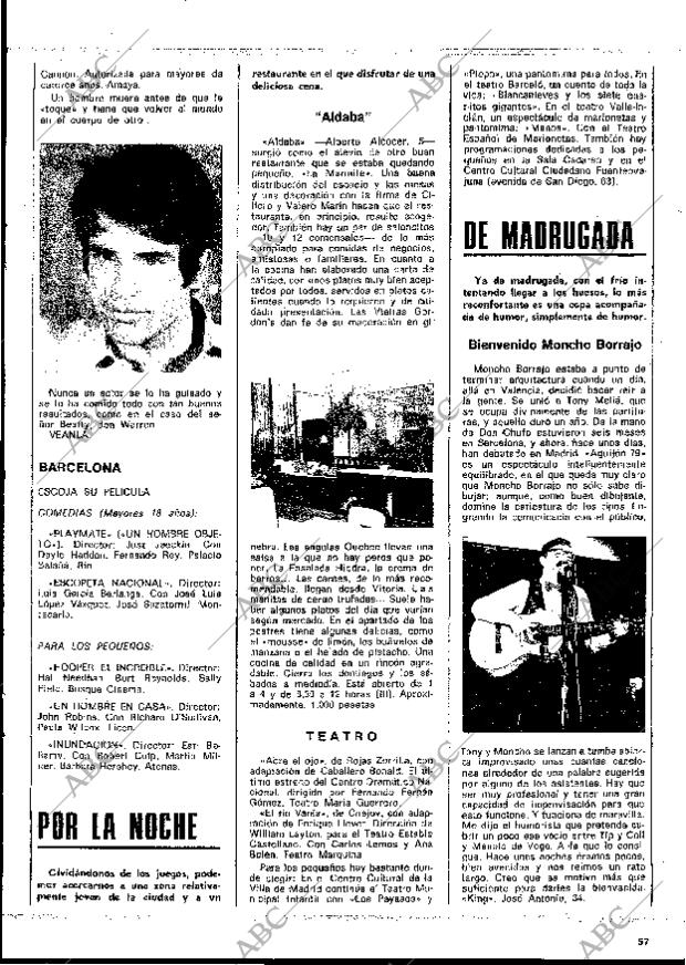 BLANCO Y NEGRO MADRID 27-12-1978 página 57