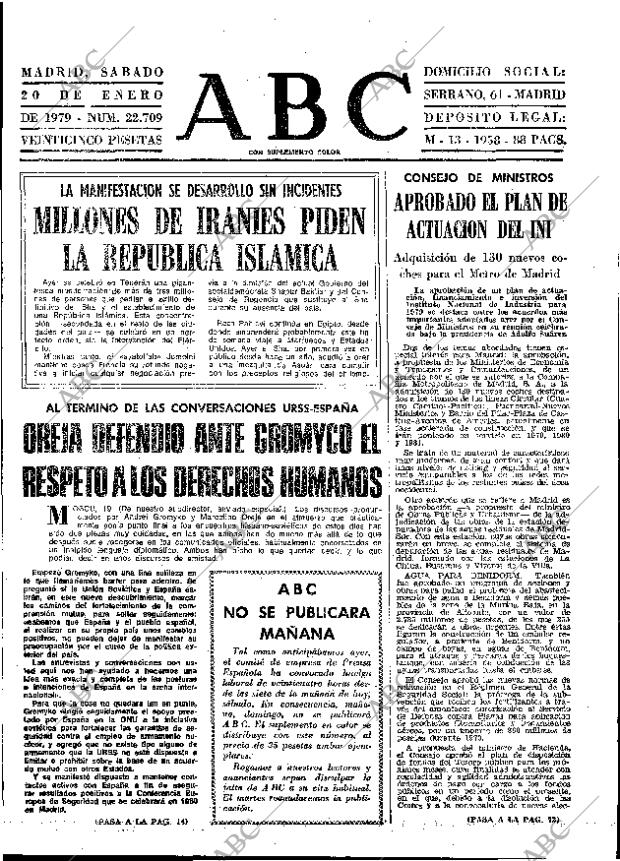 ABC MADRID 20-01-1979 página 9