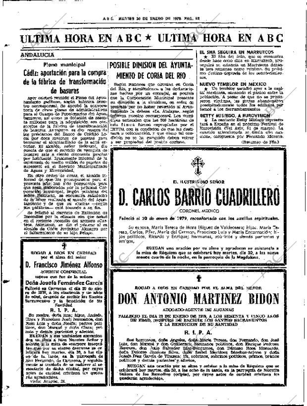 ABC SEVILLA 30-01-1979 página 74