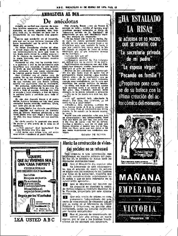 ABC SEVILLA 31-01-1979 página 19