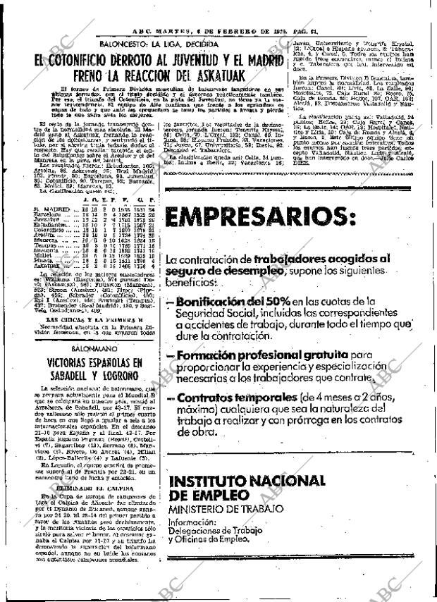 ABC MADRID 06-02-1979 página 77