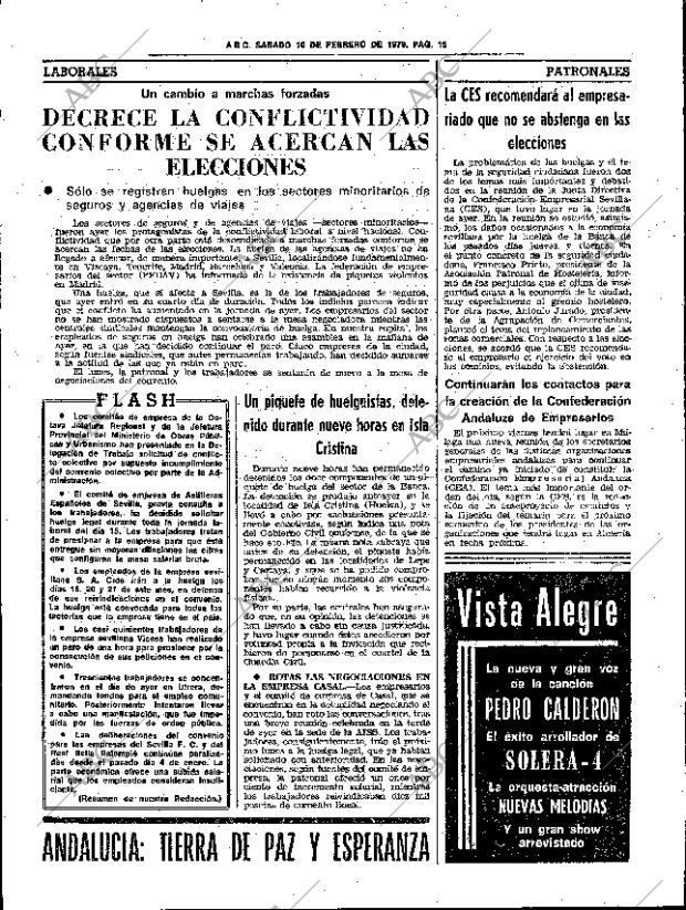 Periodico Abc Sevilla 10 02 1979 Portada Archivo Abc