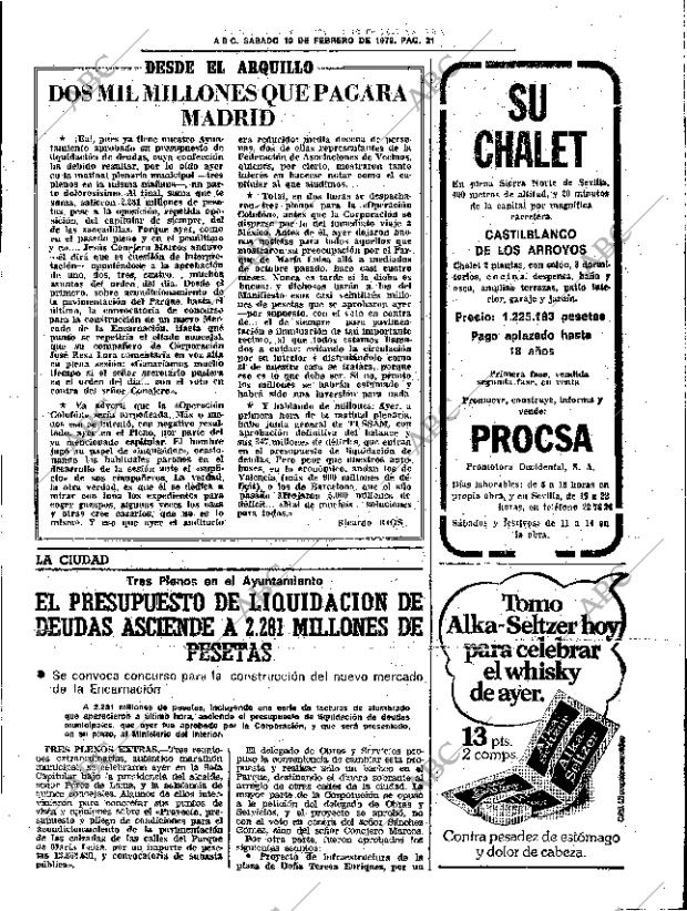 Periodico Abc Sevilla 10 02 1979 Portada Archivo Abc