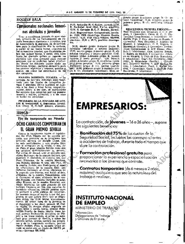 Periodico Abc Sevilla 10 02 1979 Portada Archivo Abc