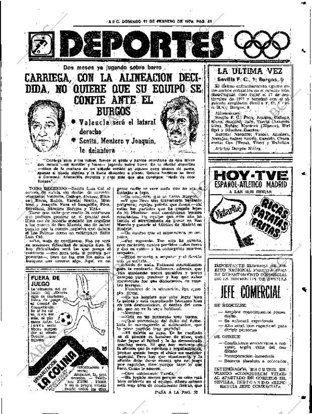 ABC SEVILLA 11-02-1979 página 63