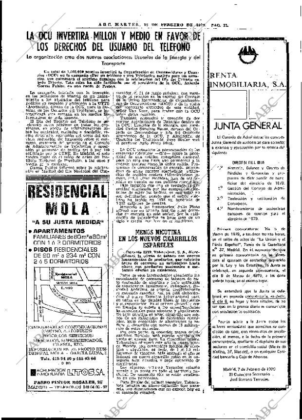ABC MADRID 13-02-1979 página 45