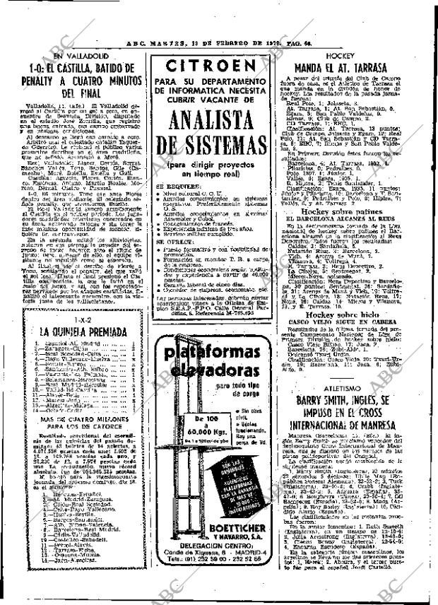 ABC MADRID 13-02-1979 página 72