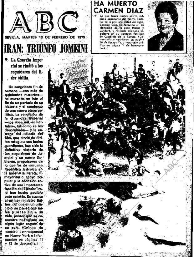ABC SEVILLA 13-02-1979 página 1