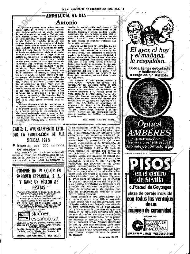 ABC SEVILLA 13-02-1979 página 31