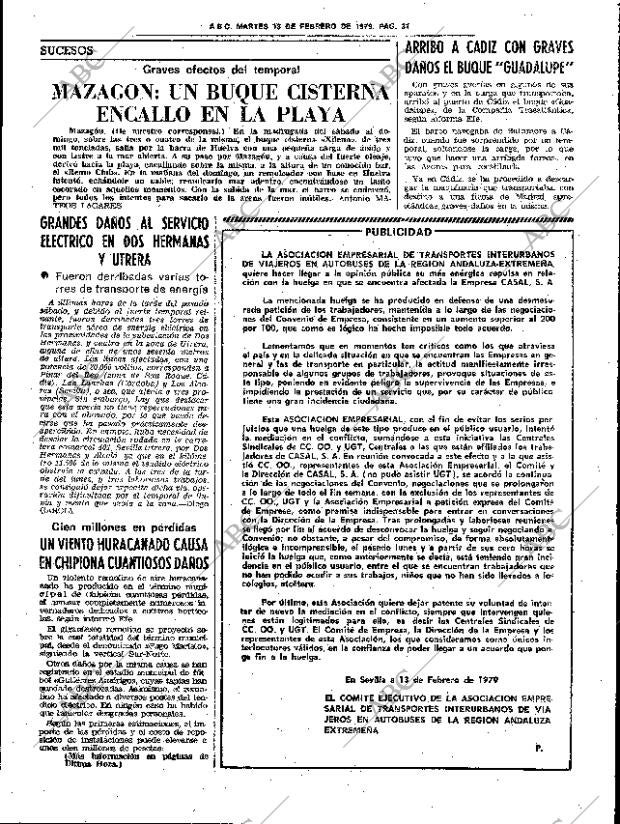 ABC SEVILLA 13-02-1979 página 47