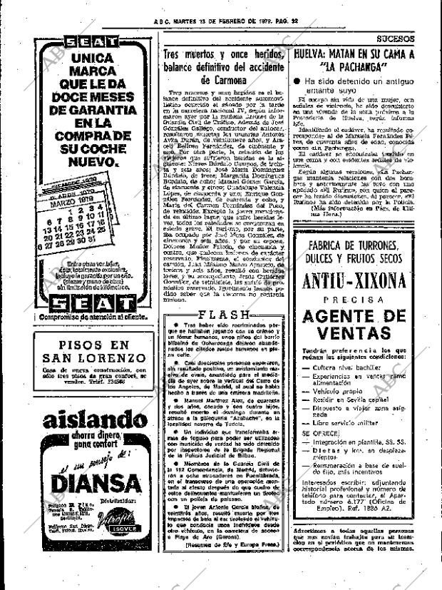 ABC SEVILLA 13-02-1979 página 48