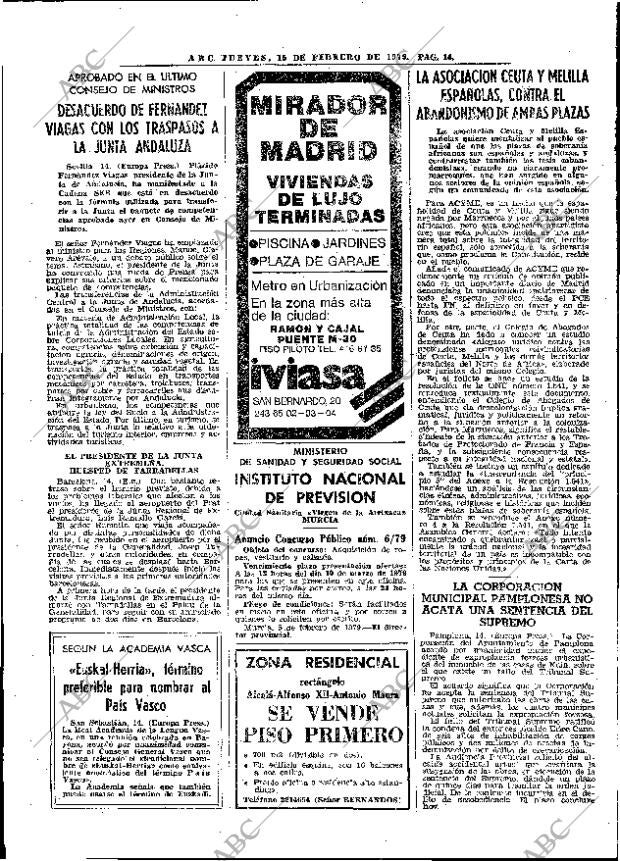ABC MADRID 15-02-1979 página 22