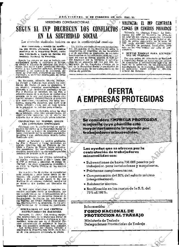 ABC MADRID 16-02-1979 página 21
