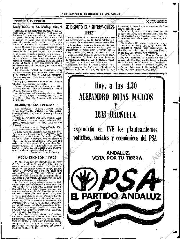 ABC SEVILLA 20-02-1979 página 69