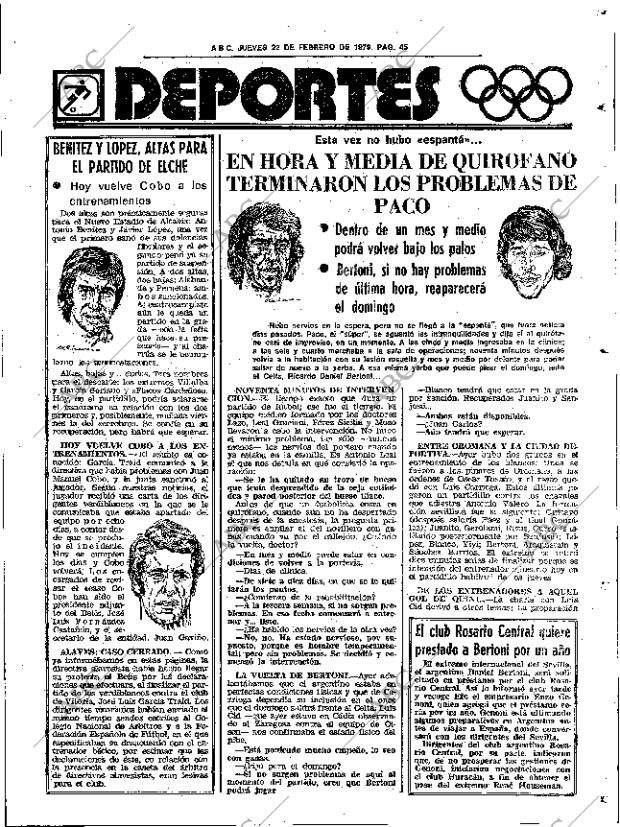 ABC SEVILLA 22-02-1979 página 55
